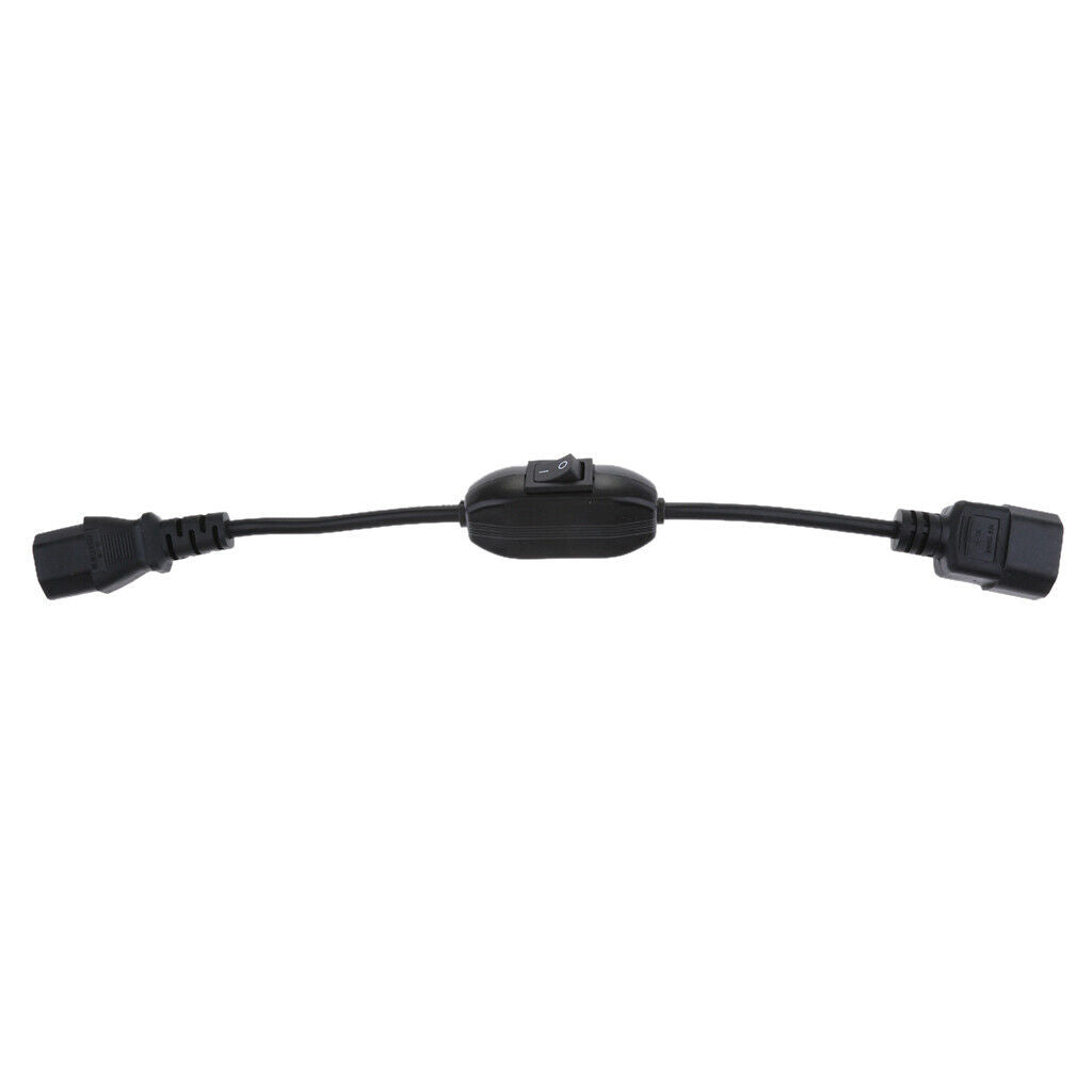 10A IEC 320 C14 Male to C13 Female Power Converter Adapter Cable with Switch