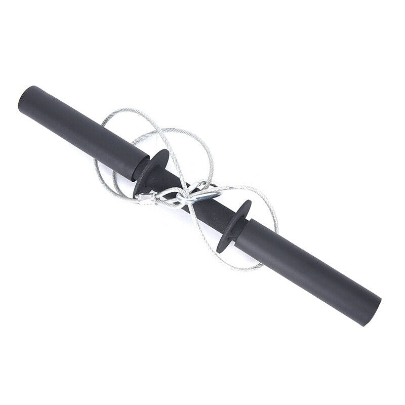 Fitness Arm BicepsTriceps Blaster Strong Power Stick Rope Wrist Roller Fory3BDA