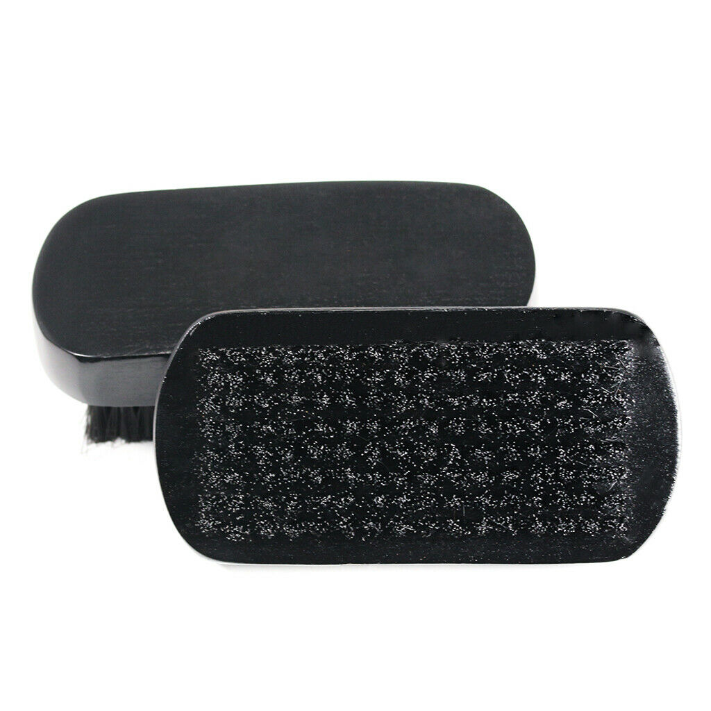Men's Wooden Beard Mustache Facial Hair Brush Grooming Tool Black