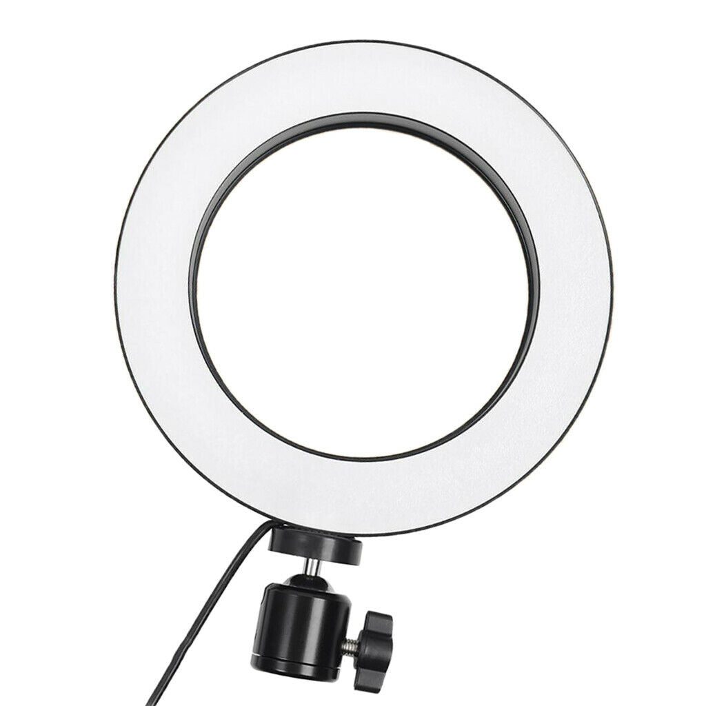 LED Ring Fill Light with USB Plug Dimmable Lighting Kit for Makeup