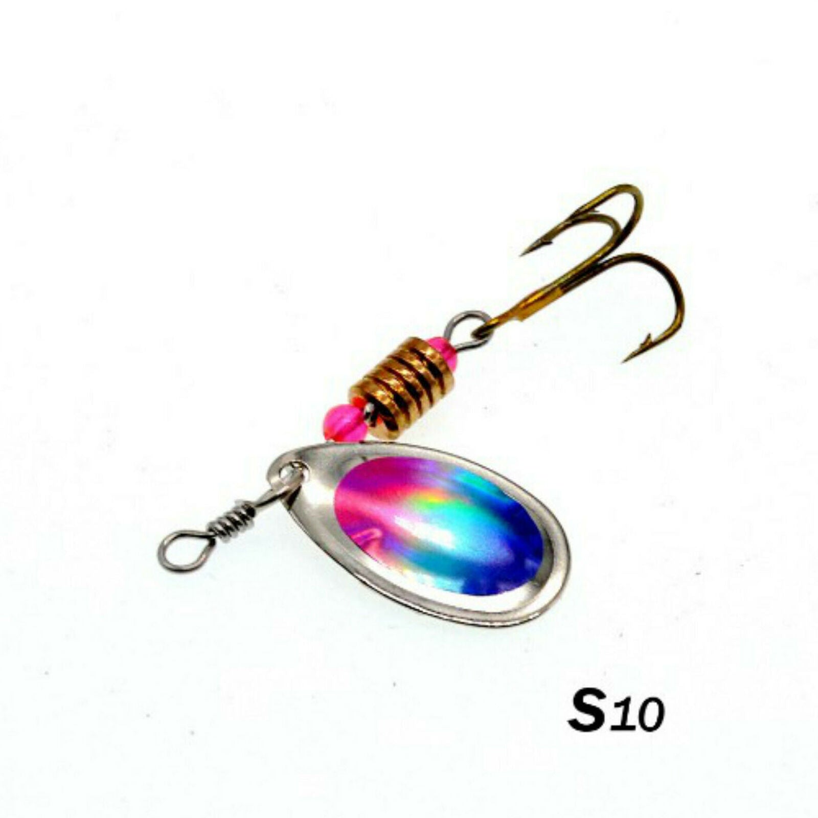 10x Fishing Lures Metal Spinner Lures Bass Tackle Crankbait Trout Spoon