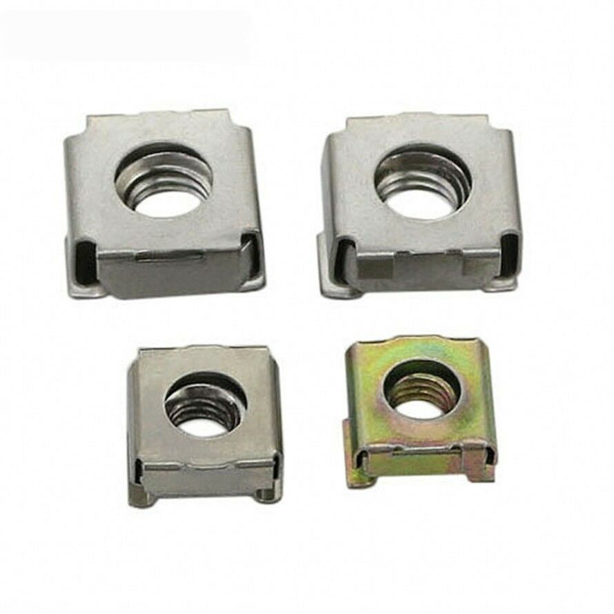 Qty 5PCS - M6 Cage Nuts Cage Rack Nut Color Zinc Carbon Steel