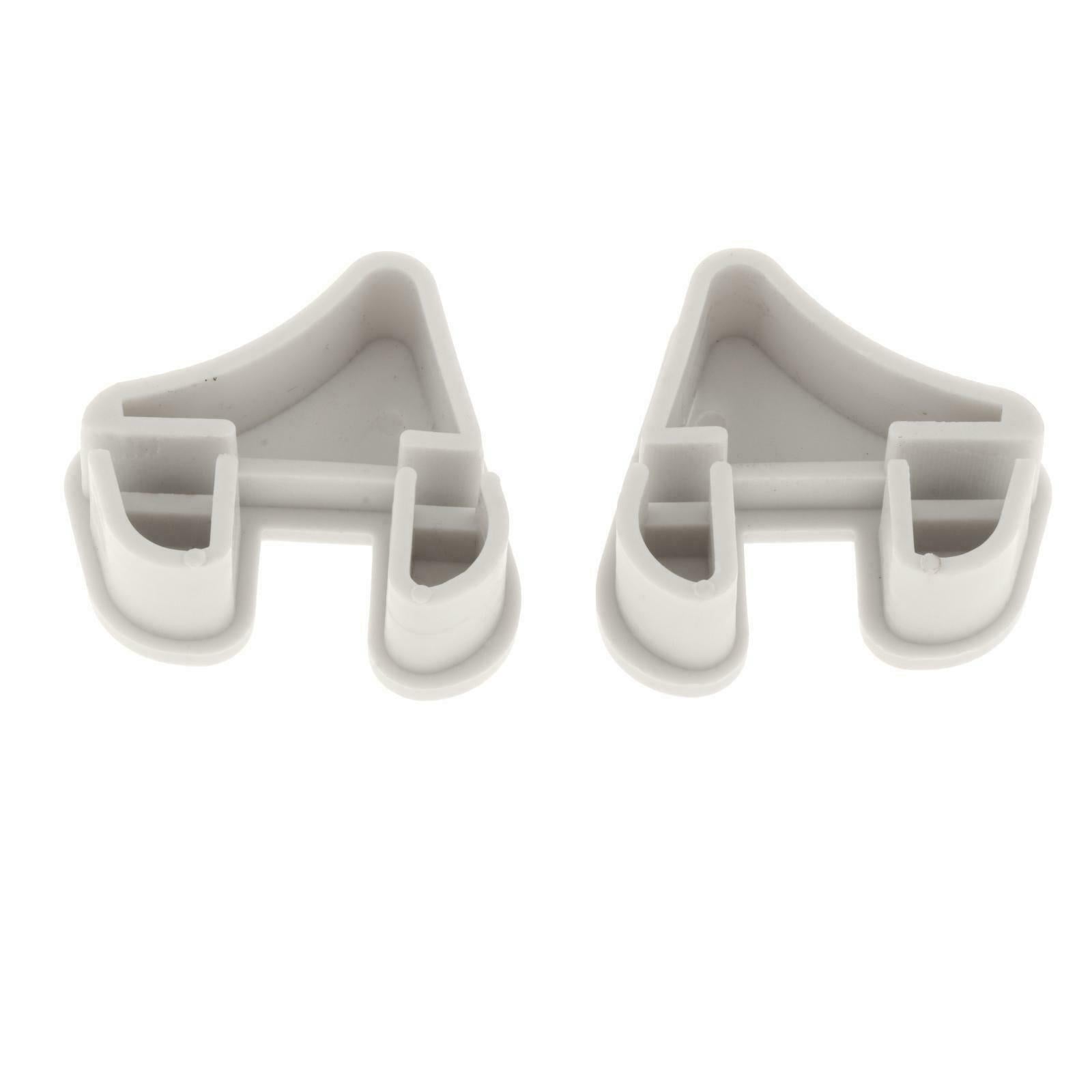 White Kayak Canoe Boat Aluminum Rod Holes Stopper Bung Replacement Plugs
