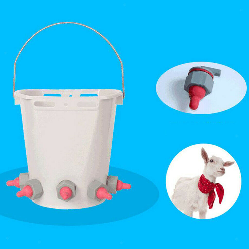 Soft Rubber Baby Milk Nursing Bottle Teat Nipple For Lamb Pup Foal Calf Red
