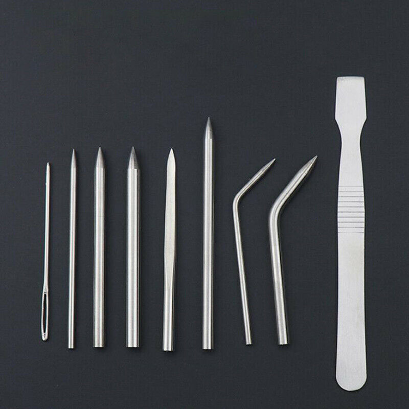 9Pcs Paracord Bracelet Fid Lacing Weaving Stitching Needle DIY Knitting TooY Tt