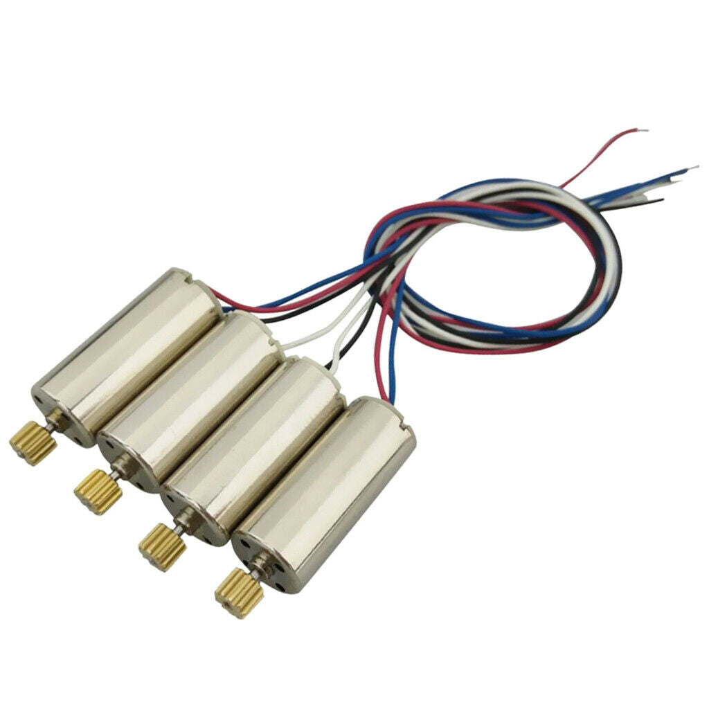Count 4 RC Drone Upgrade Parts Airplane Spare Parts Motor Positive and Negative
