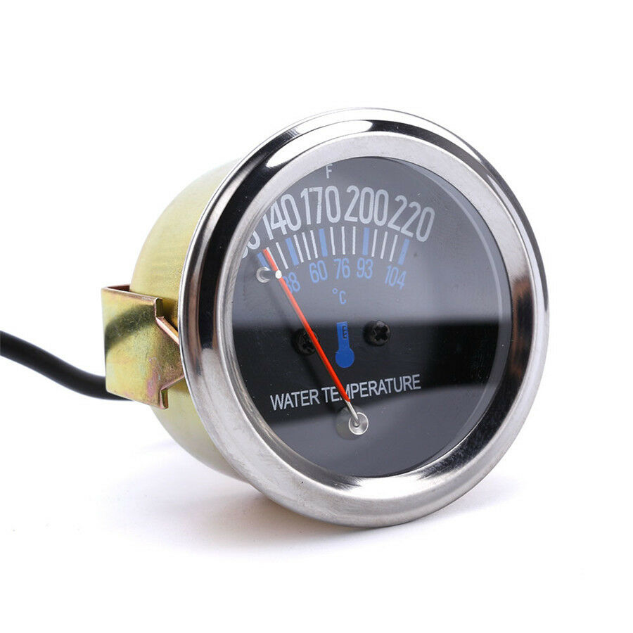 52 mm 2'' Car Auto Mechanical Water Temperature Gauge Light Sensor Metal Body