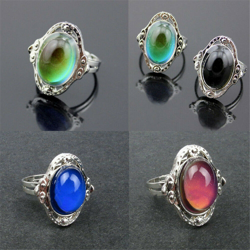 Temperature Control Mood Ring Changing Color Fashion Adjustable Ring New