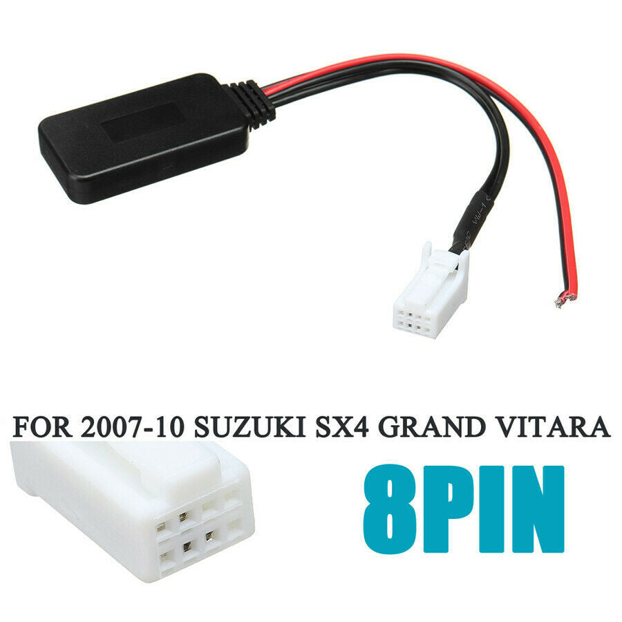 12V Car Bluetooth Adapter Aux Cable for Suzuki SX4 Grand Vitara 2007-2010