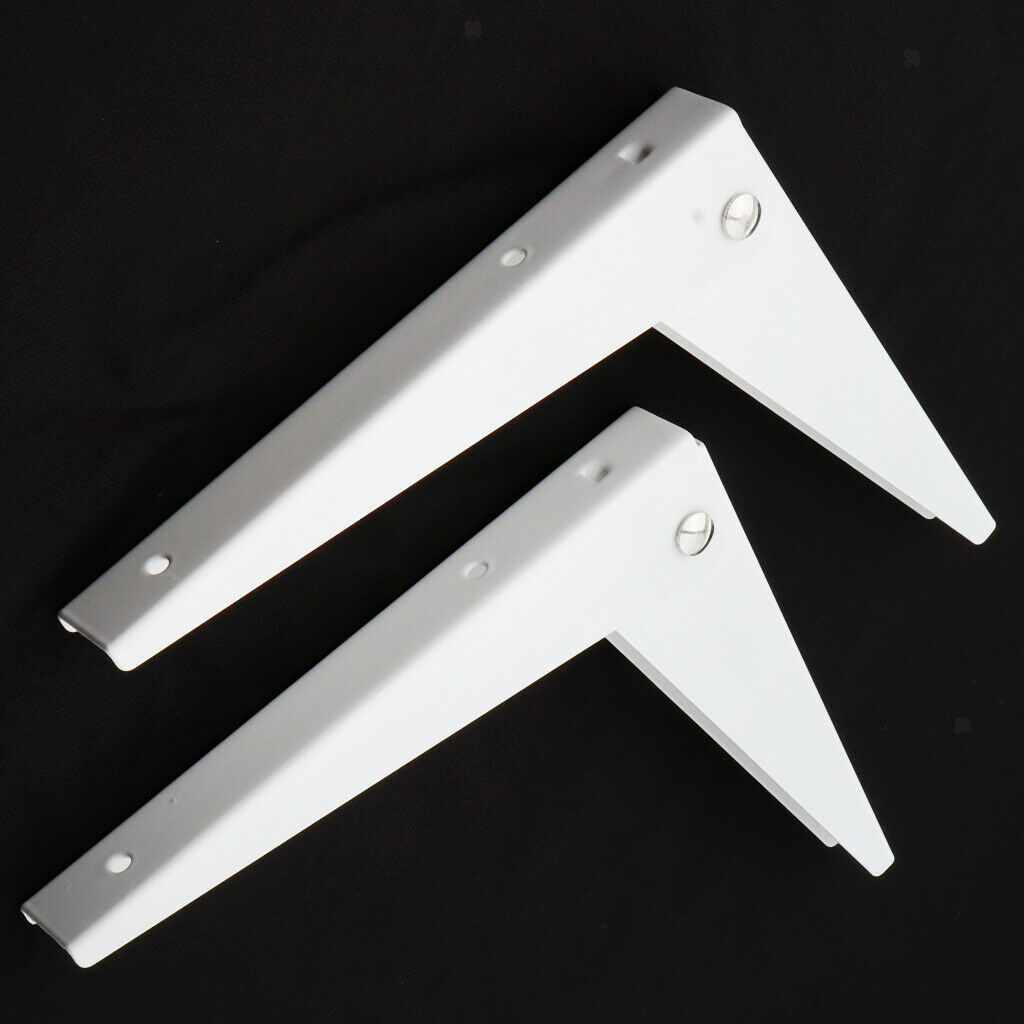 10pcs Thickened Steel Angle Fasteners Bracket Straight Angle - 8 Inch