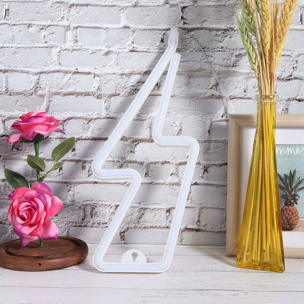 LED Blue Neon Light, Lightning Bolt Neon Sign Wall Light Home Party Decoration