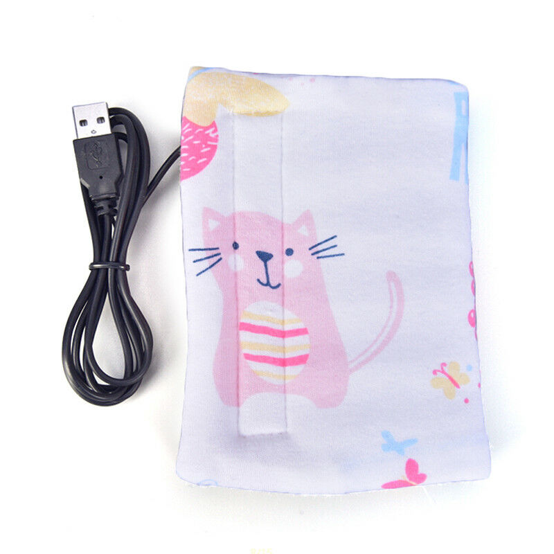 Portable Bottle Warmer Heater Travel Baby Kids Milk Water USB Cover Pouch Sof Xz