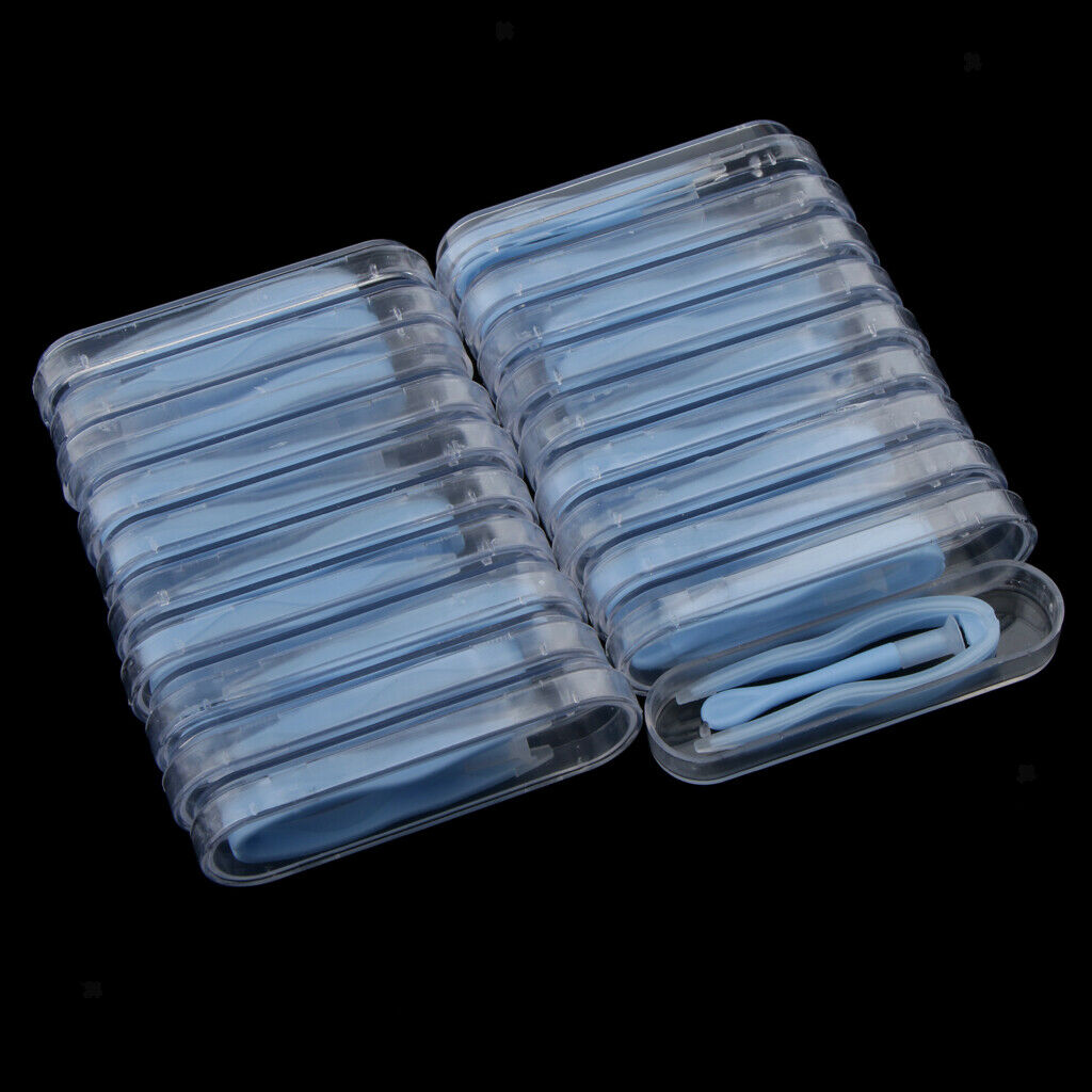 20 Boxes Contact Lens Applicator Inserter Tweezers  Remover Tool Kit Blue