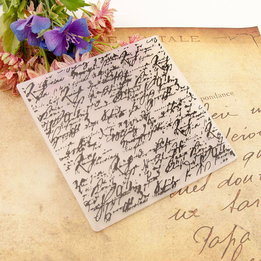 Plastic Embossing Folders Letters Template Die Cutting Scrapbooking Card Craft
