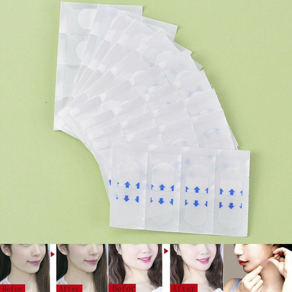 40pcs Face Lift V Shape Face Label Lift Up Maker Chin Adhesive Tape Tool Gift