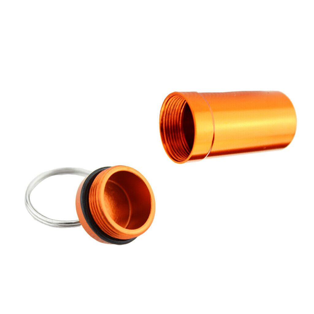 5Pcs Portable Waterproof Pill Box Bottle Holder for Outdoor Travel Camping