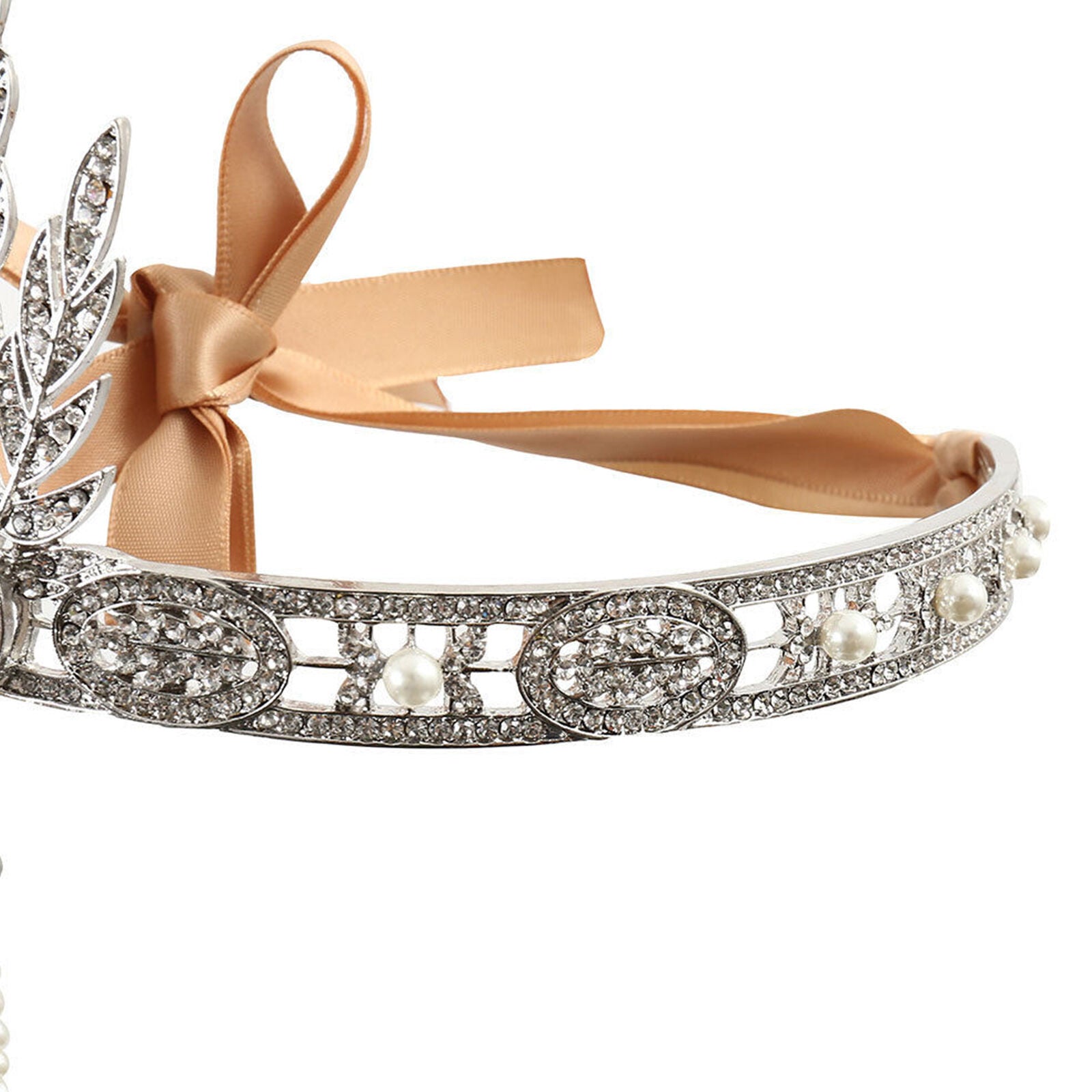 1920s Headband Bracelet Ring Set Gatsby 20s Flapper Headpiece Gangster Costume