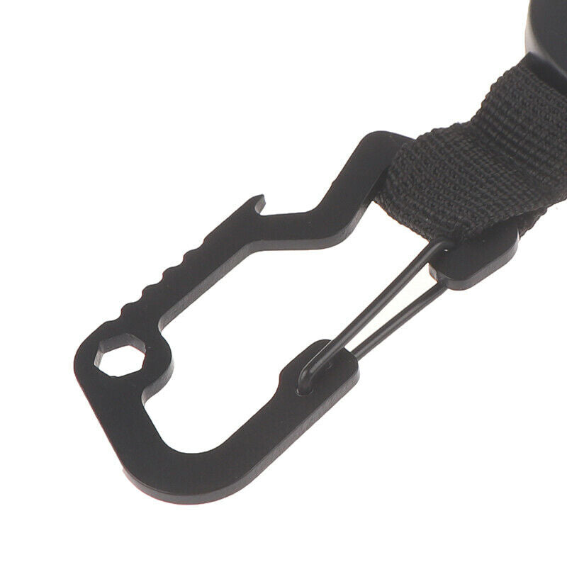 Retractable Keychain Heavy Duty Badge Holder Reel with Multitool Carabiner Cl NC