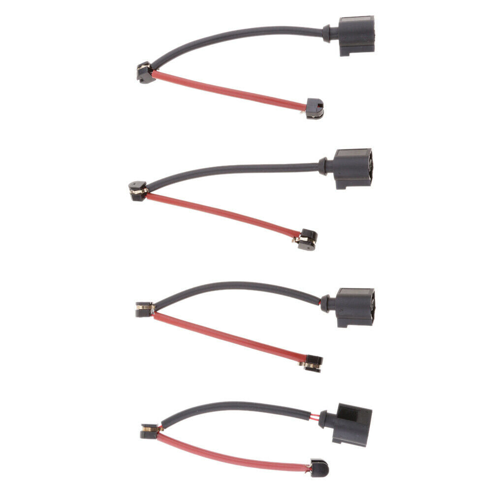 4 Pieces 7L0907637C Brake Pad Wear Sensor Front+Rear Kits For Audi Q7 VW Touareg