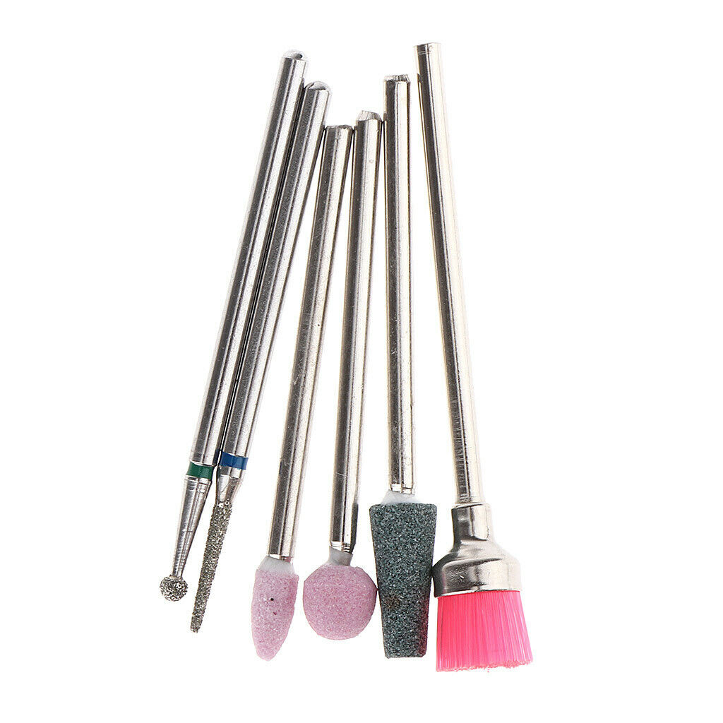 Portable Useful Nail Polish Drill Bits Set Cuticle Removal Tools Pedicure 03