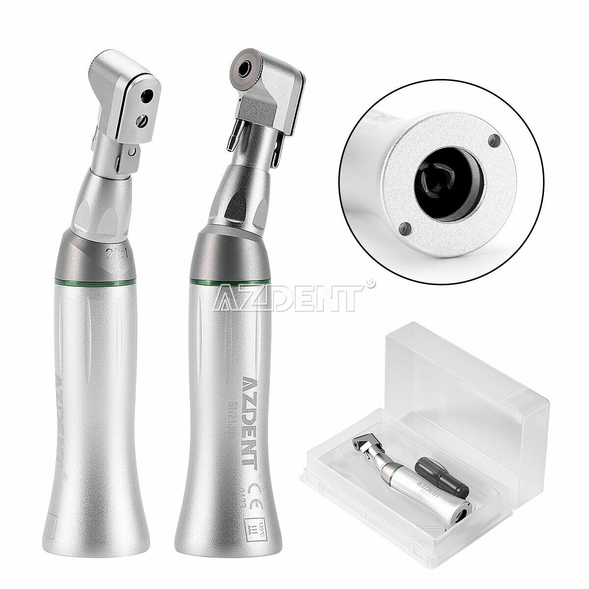 2X Dental Implant Motor 20:1 Reduction Contra Angle latch Handpiece F NSK E-Type