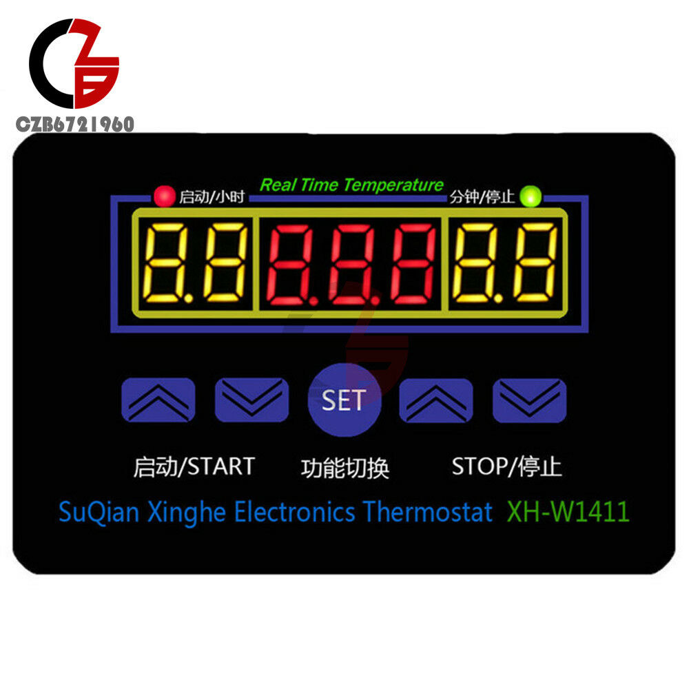 XH-W1411 AC 220V LED Display Temperature Controller Thermostat Control Switch