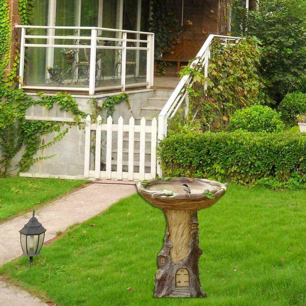 Bird Bath & Feeder Pedestal Free Standing Garden Bird Tray NEW bath Outdoor new
