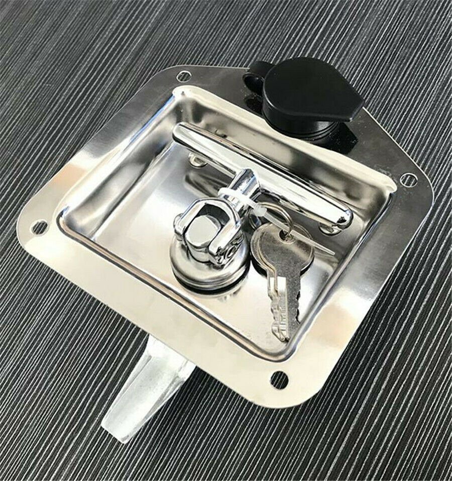 Stainless Steel Trailer RV Travel Lock Anti-Theft Box T Shape Handle Door Lock