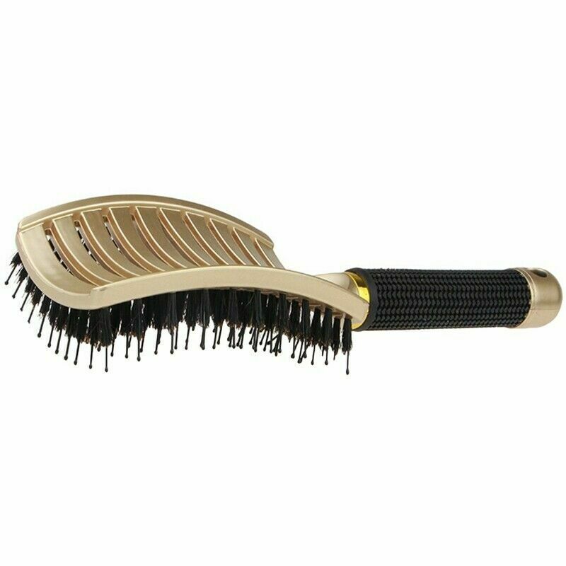 Boar Bristle Hair Brush Vented Detangling Hair Combs for Women Curly Wavy Hairs