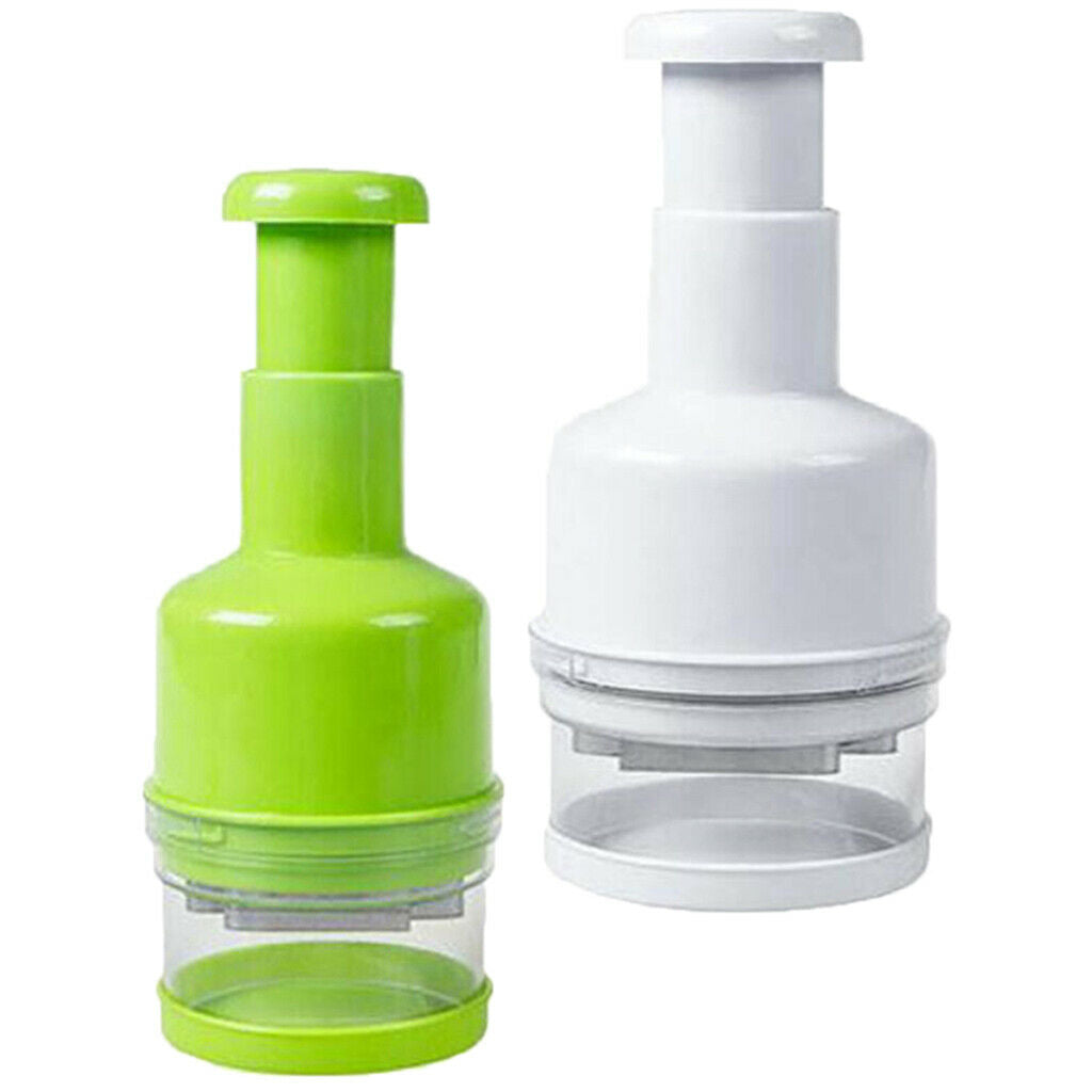Food Chopper, 2 Count, White & Green
