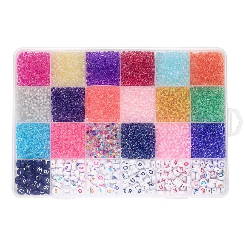 Alphabet Letter Acrylic Beading Spacer Beads for Jewelry Making DIY Bracelets