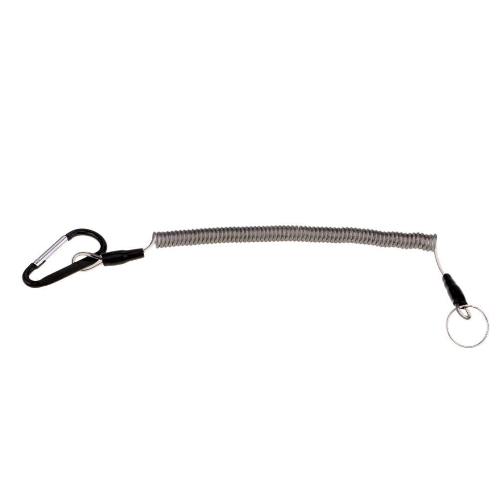 Fishing Coiled Lanyard Boating Fishing Rope Secure Pliers Lip Grips Tackle