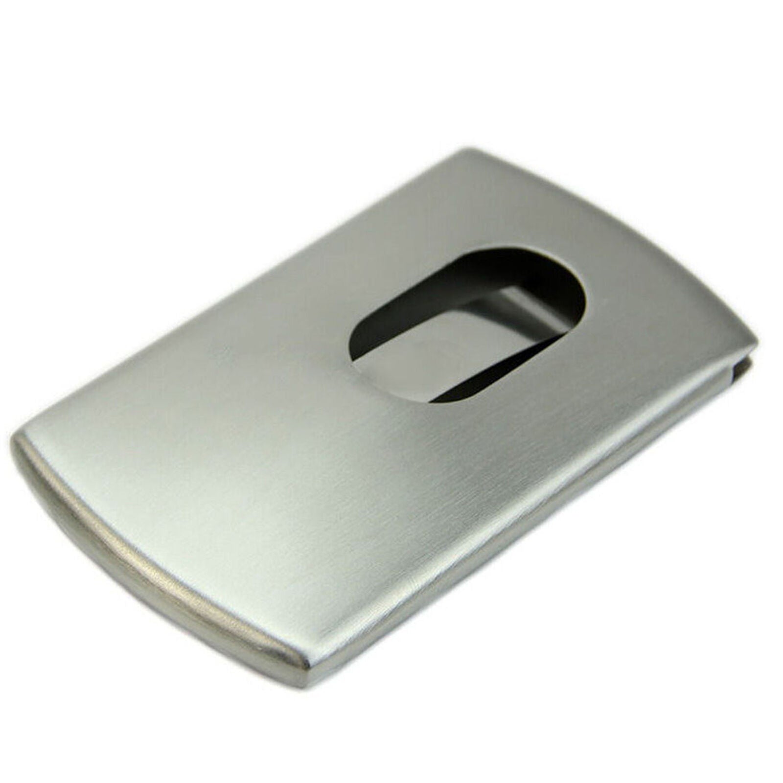 1 PC Wallet Business Stainless Steel Name Credit ID Card Holder Pocket Case