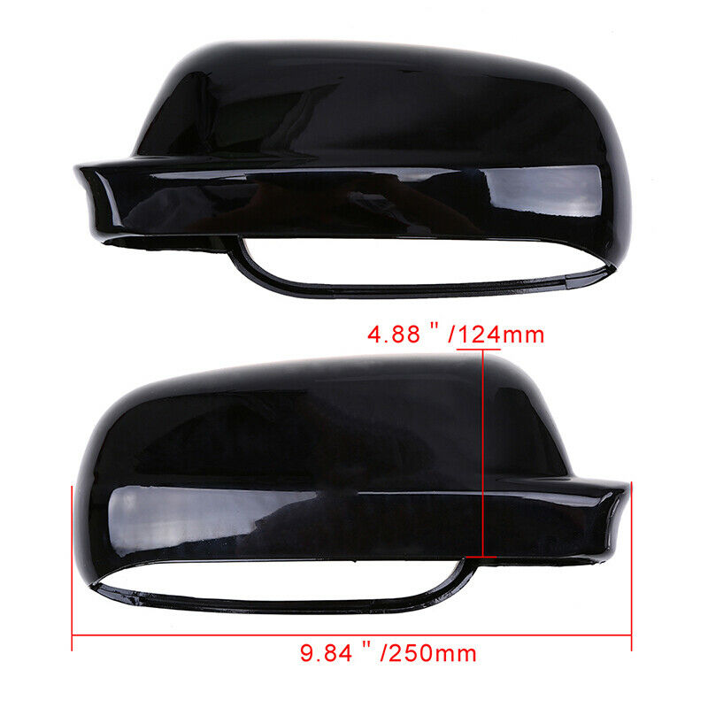 2Pcs Door Side Mirror Cover Caps Trim for VW Jetta fit Golf Mk4 Passat B5 99-04