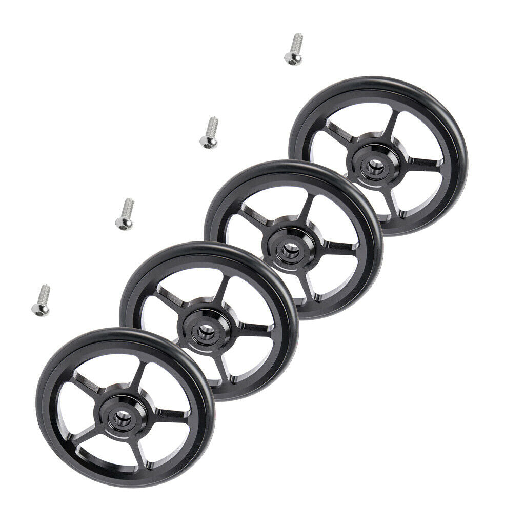 4x Ultralight Alloy Bike Easy Wheels Easywheel for Brompton Cycle Parts
