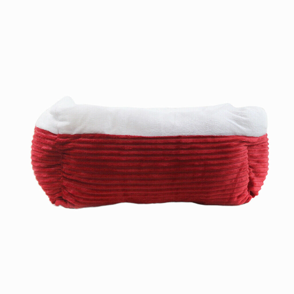 Winter Soft Warm Dog Nest Pet Cozy Bed for Small Dogs Cat Puppy Kitten Red
