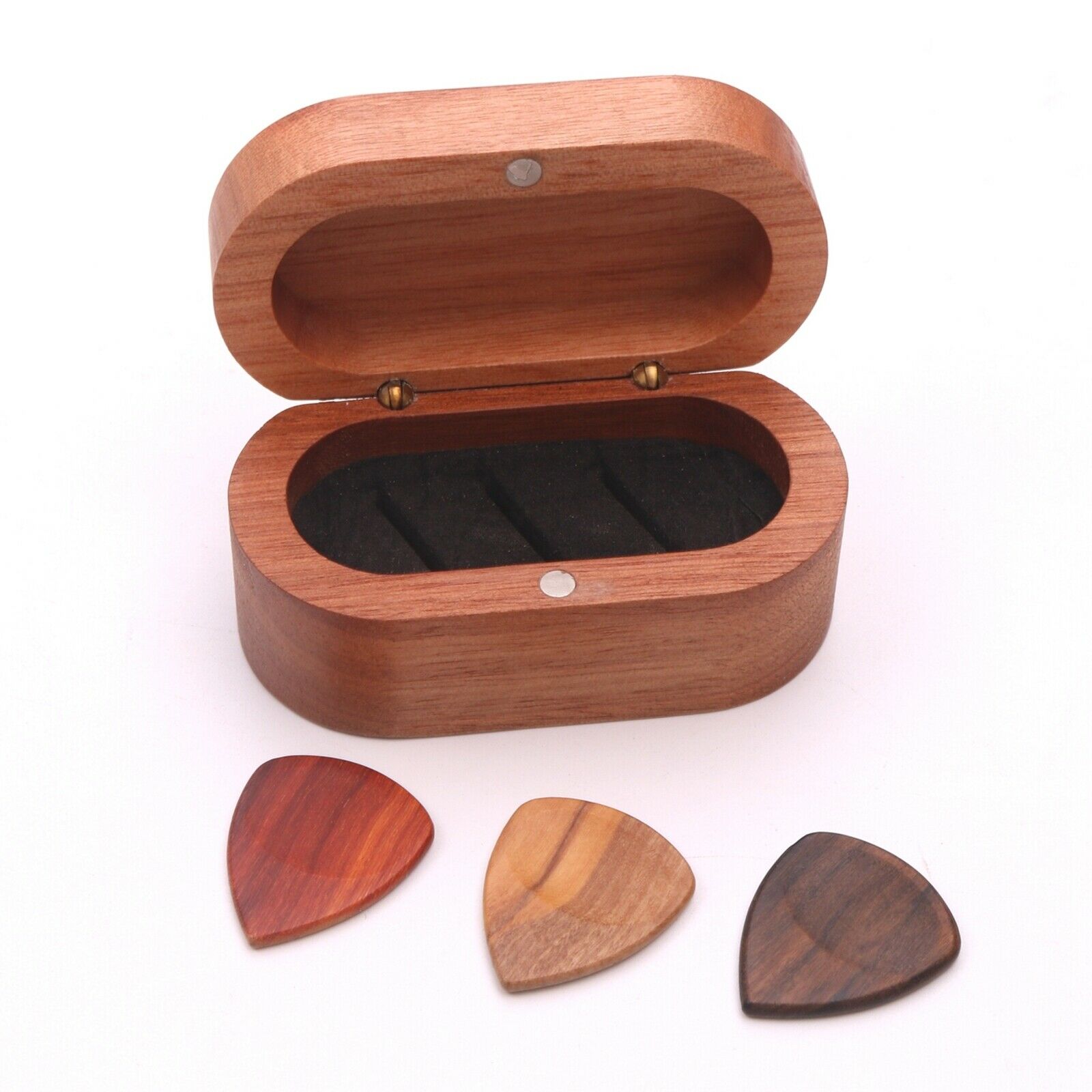 Acoustic Bass Ukulele Guitar Plectrum Case and 3 Guitar Picks for Beginner