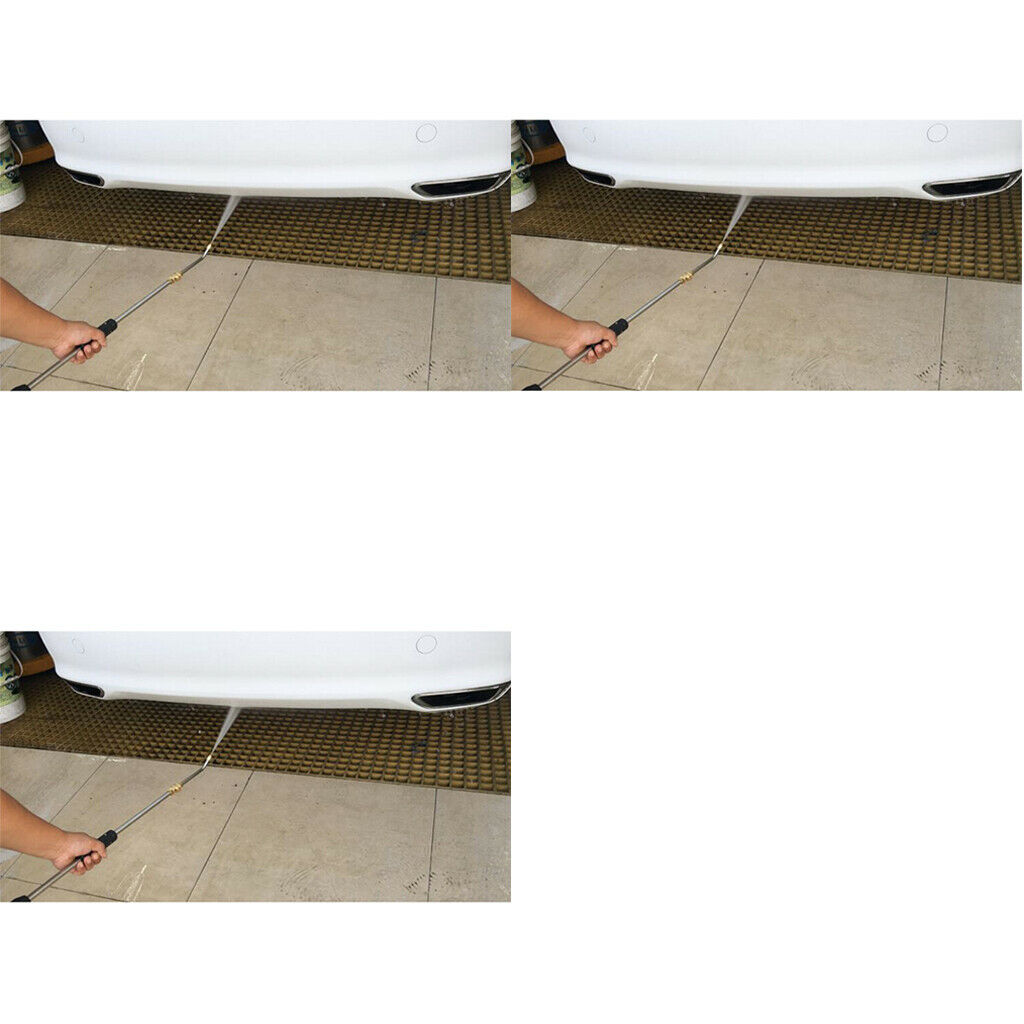 3pcs 90°/30°/U Shape High Pressure Washer Angled Lance Extension Spray Wand