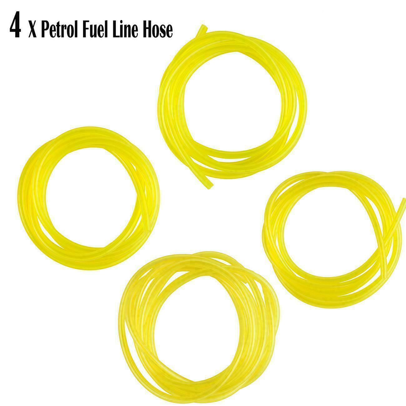 4pcs Petrol Fuel Line Hose Gas Pipe Tubing For Trimmer Chainsaw Blower Tools