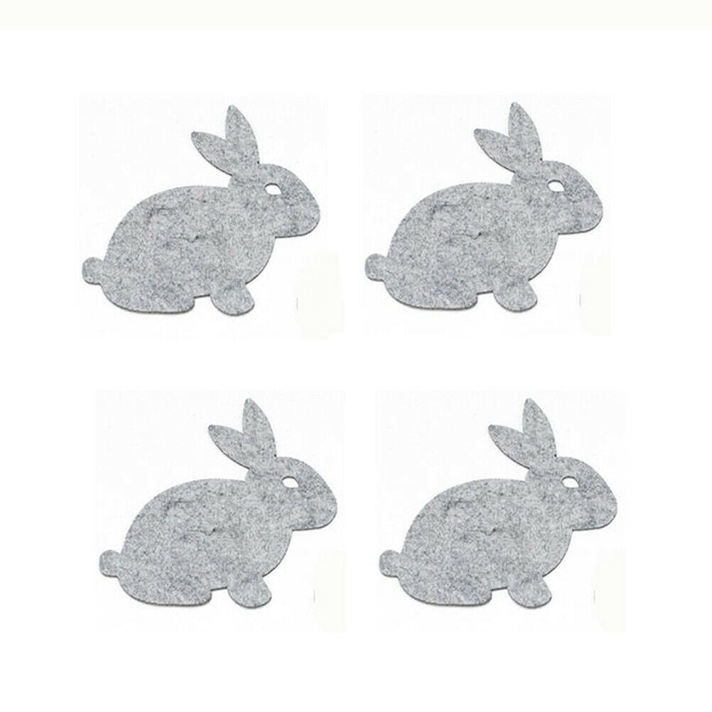 Cute Rabbit Placemat Home Kitchen Easter Table Mat Fabric Coaster Dining Pad Mat
