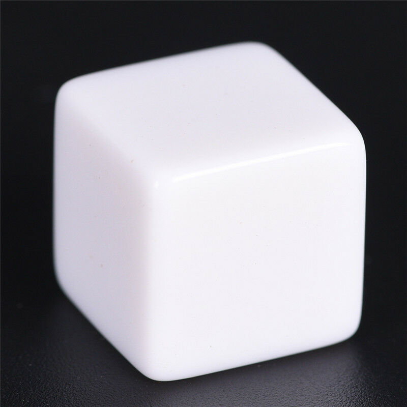 10pcs16mm blank white can write dice counting cubes square gaming diceJC.l8