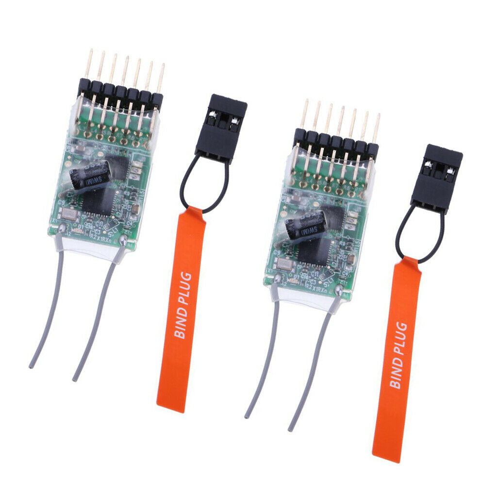 2pcs AR6100E 6CH   Receiver For  Transmitter DX6I DX18 DX8