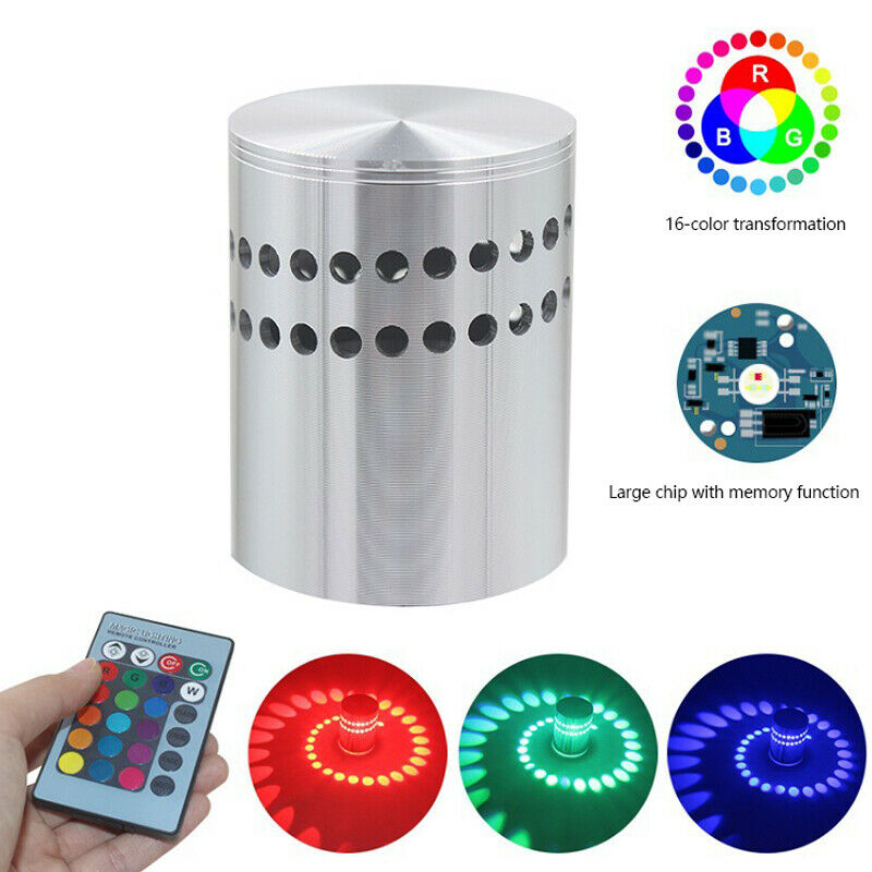 3 LED Wall Light Spiral Lamp Sconce Lighting Home Bedroom Fixture KTV Decorate