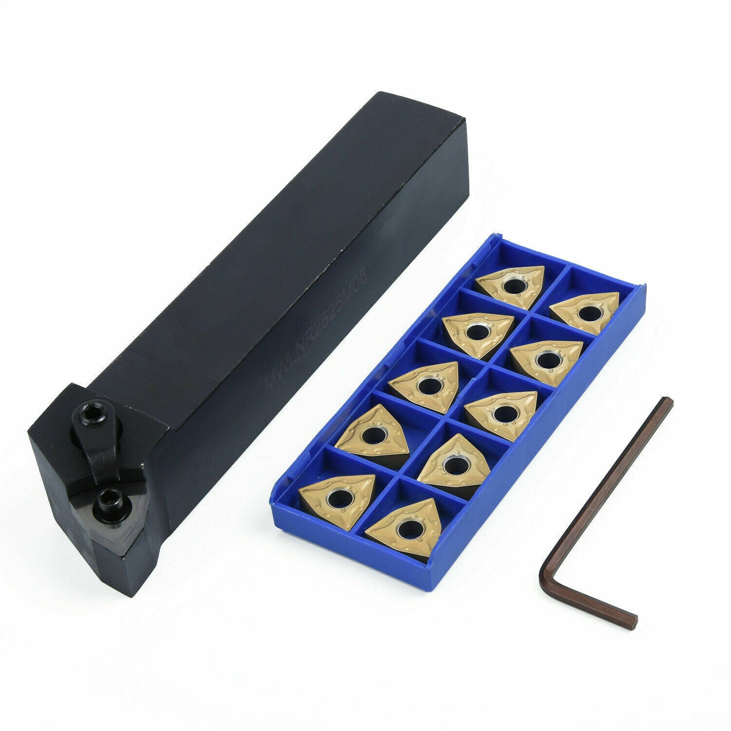 MWLNR2525M08 Index External Lathe Turning Tool Holder+1PCS WNMG080408-MA BP010