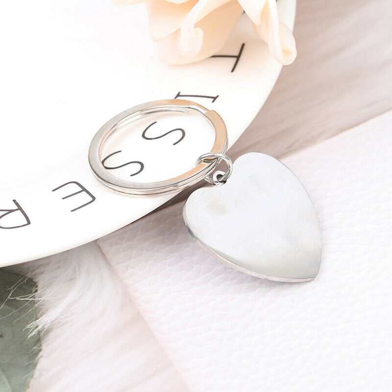 Heart Shaped Engraved Letter keychain love Pendant To best mum Mother's D.l8