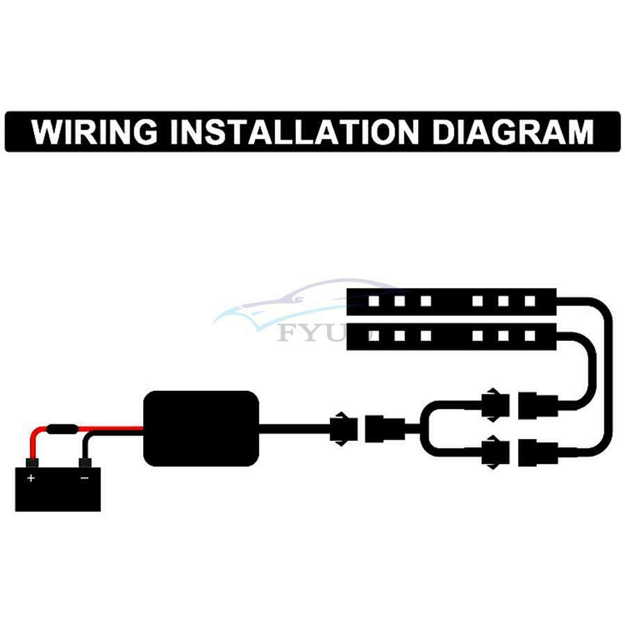 12x Remote Control Car Motorcycle RGB LED Decorative Lights Universal Waterproof