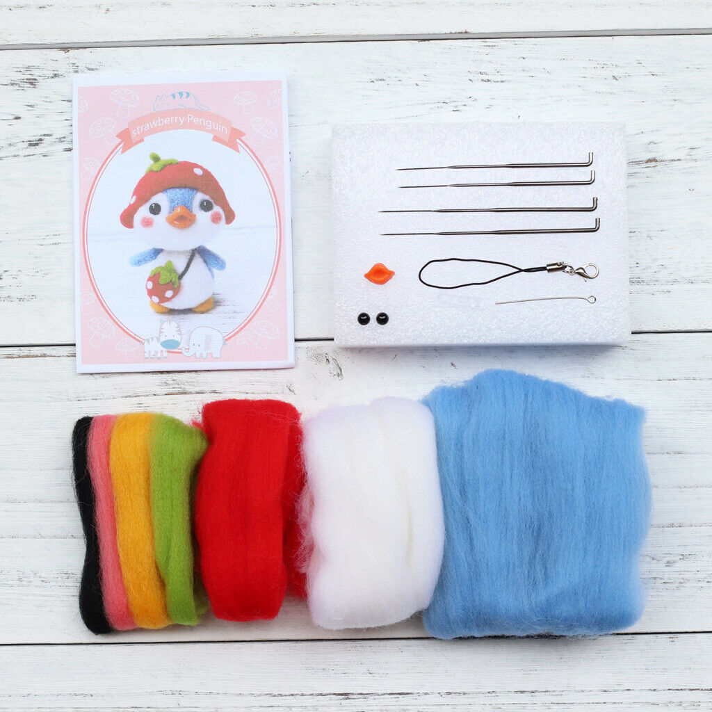 Animal Needle Felting Kits with Basic Tools Wool Crafts DIY Needlework