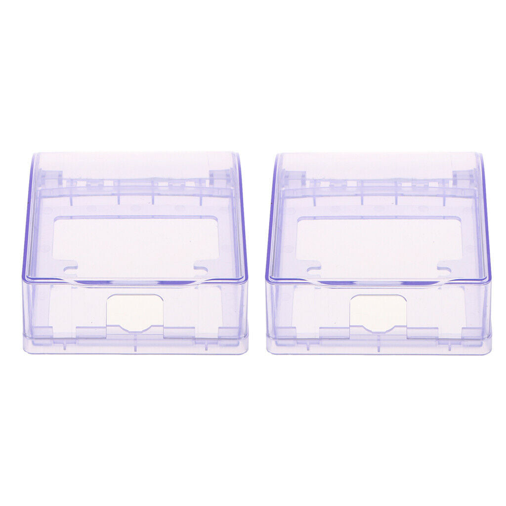 2PCS Waterproof Switch Cover Box Case Power Socket Protector Splash Proof Blue