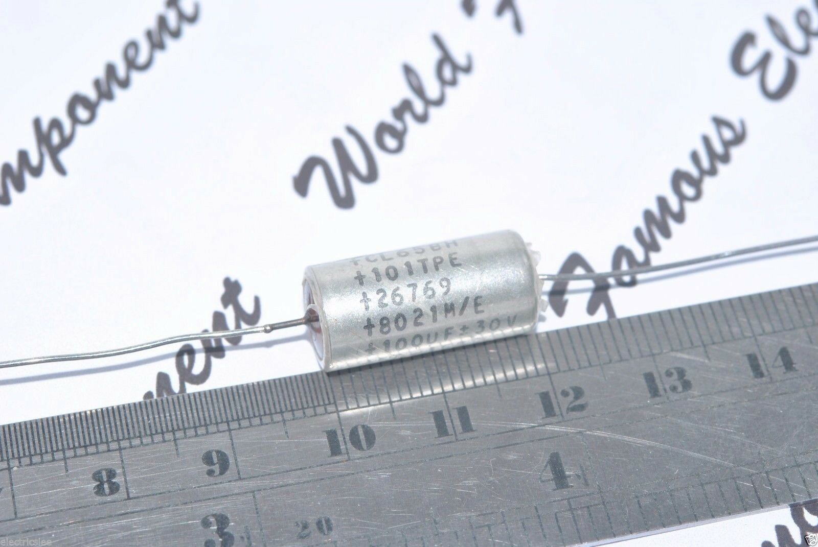 1pcs-Cornell Dubilier (CDE) 100uF 30V 101TPE CL65BH Axial Tantalum Capacitor