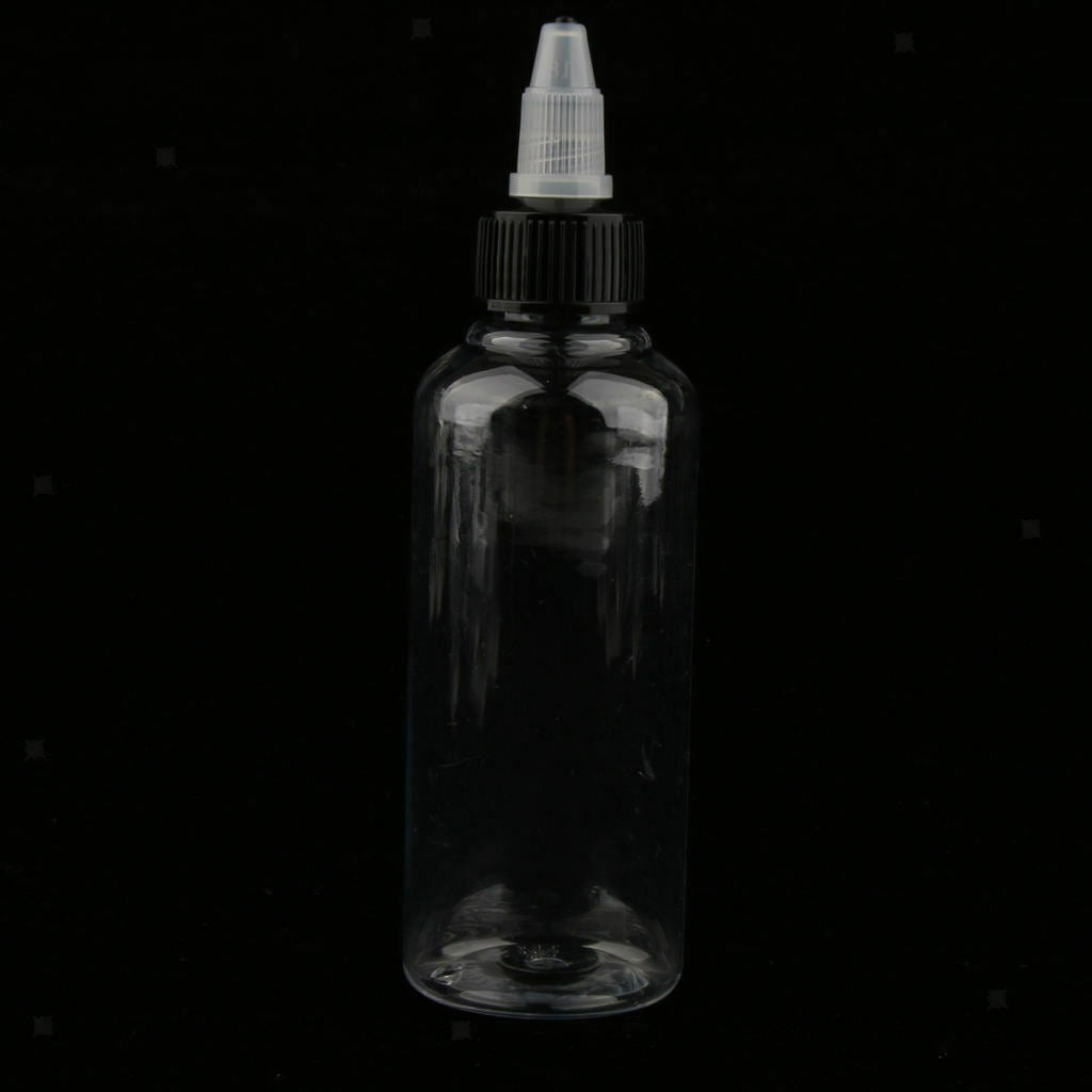 40x Empty Clear Arts Bottles Applicator Containers for Ink Glue Dressings